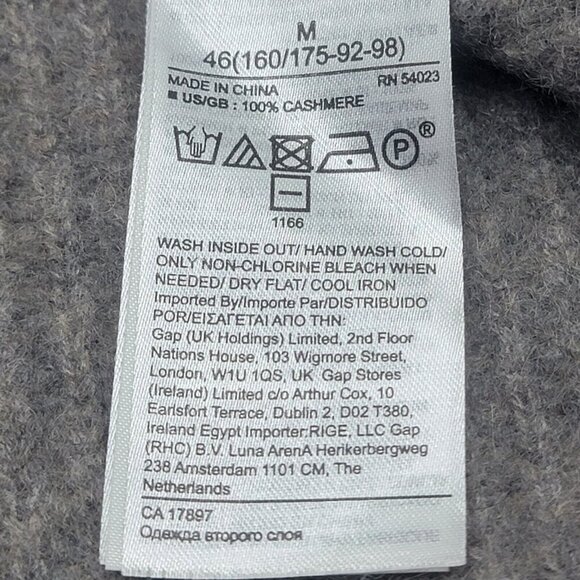 Banana Republic Sweater Women M RELAXED RIBBED MINK HEATHER Cashmere Minimalist - Picture 5 of 8